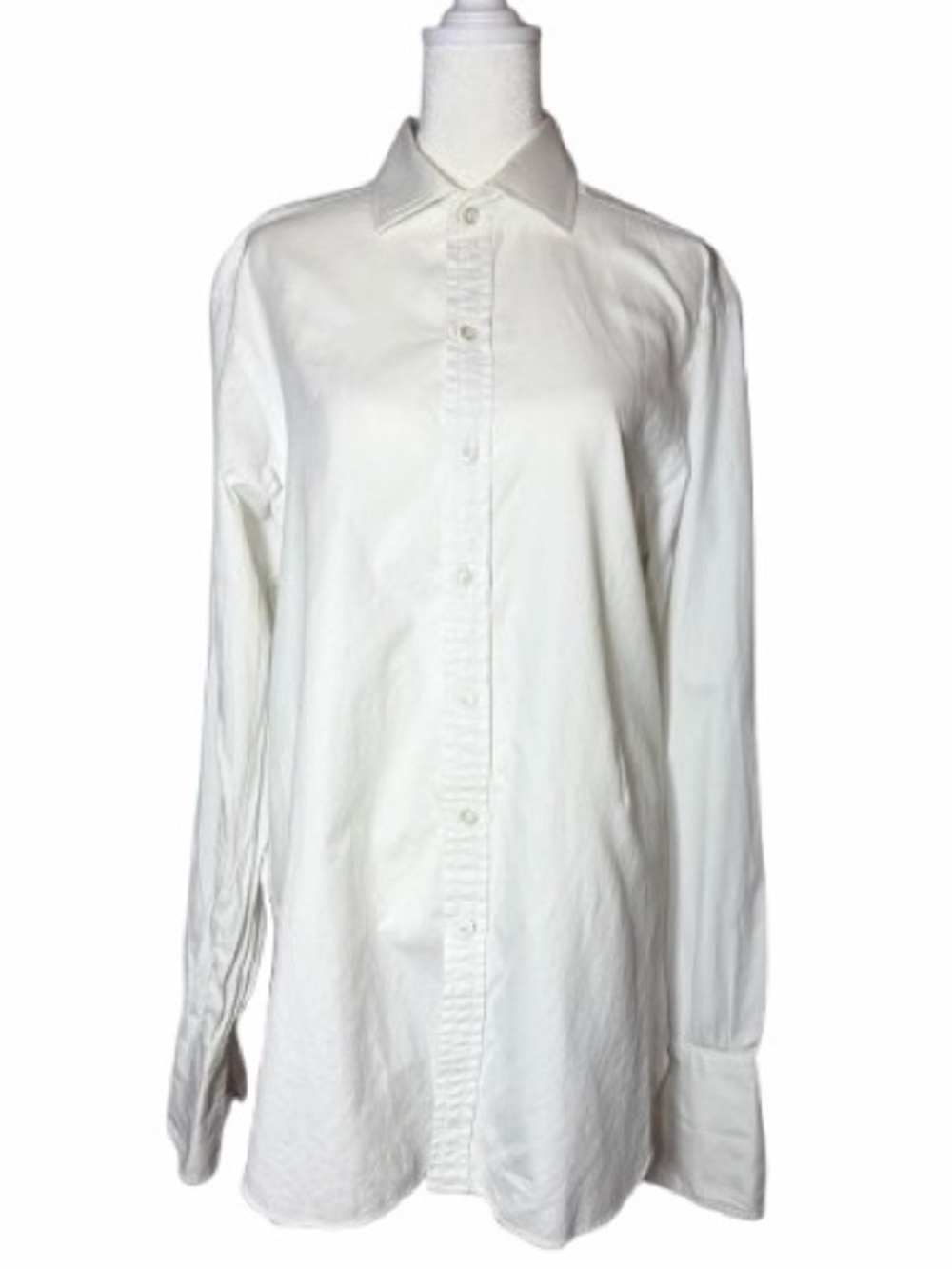 Ralph Lauren Purple Label Classic Crisp Preppy White Long-Sleeve Dress Shirt